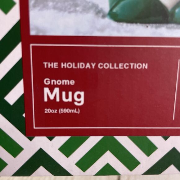 The Cellar The Holiday Collection Gnome Mug W/Lid 20 Oz New In Box - Picture 6 of 6